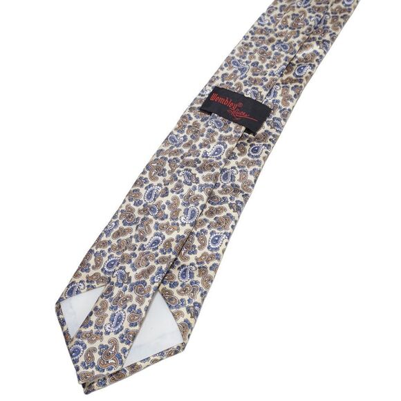 Wembley Silk Paisley Tie - Picture 2 of 6